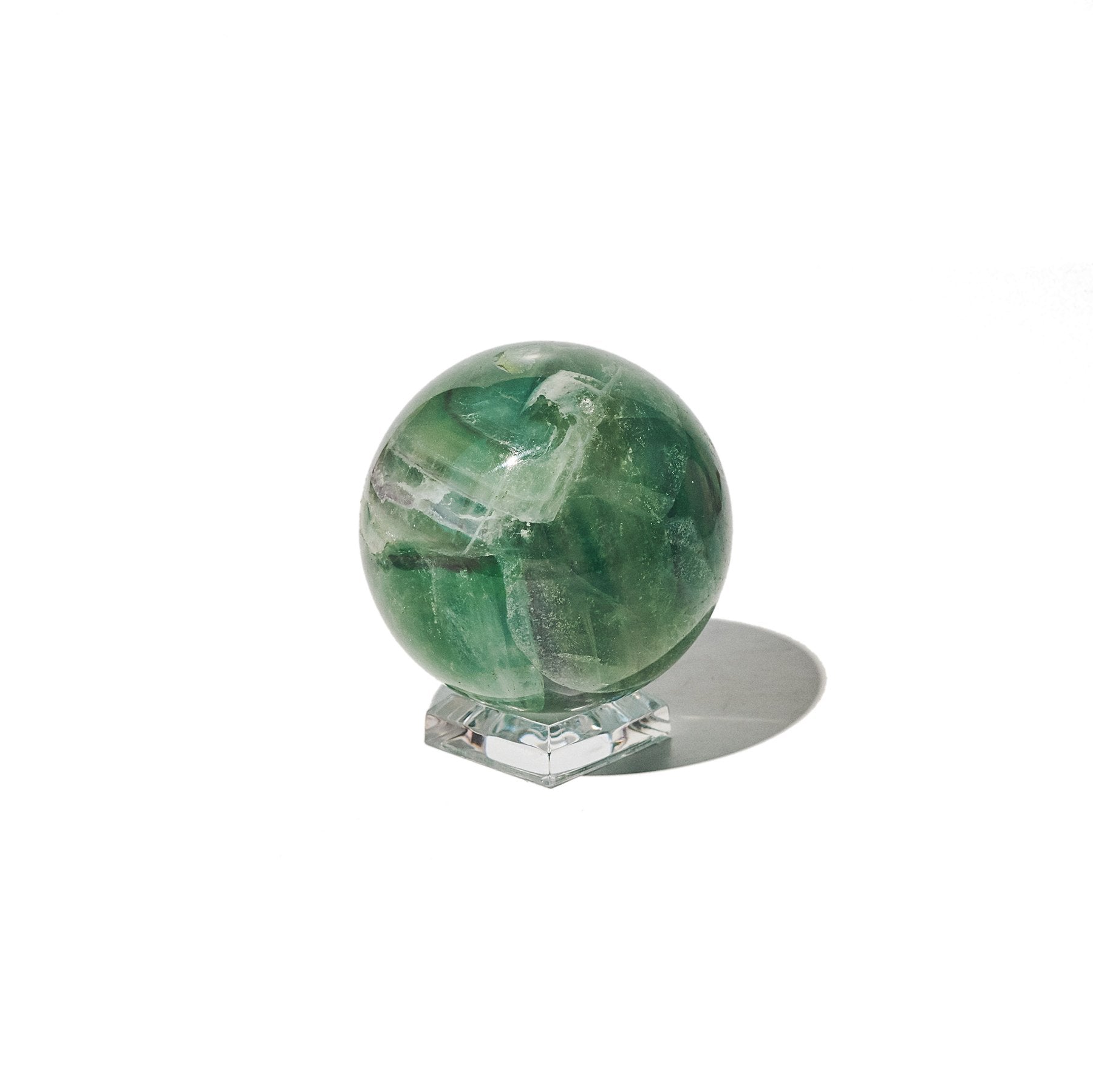 Natural Fluorite Crystal Sphere - Healing Stone for Meditation, Energy Balancing & Home Decor | Perfect for Reiki, Feng Shui & Spiritual Practices