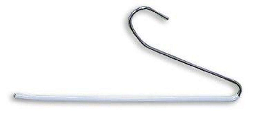 Only Hangers Metal Pant Hangers with Vinyl Sleeve - Pack of 25 - Heavy Duty Clothes Hangers for Pants, Skirts & Housewares - Perfect for Retail Display, Closet Organization & Laundry Room Storage