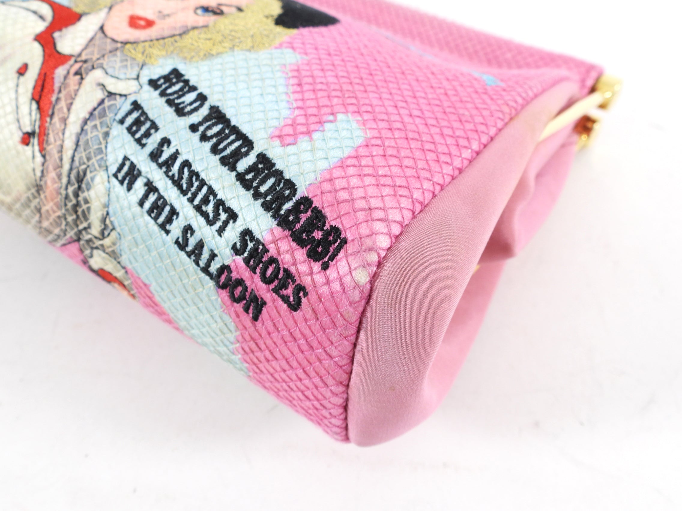 Charlotte Olympia Pink Novelty Clutch - Round Up Maggie Bag for Women | Elegant Evening Clutch for Parties, Weddings & Special Occasions