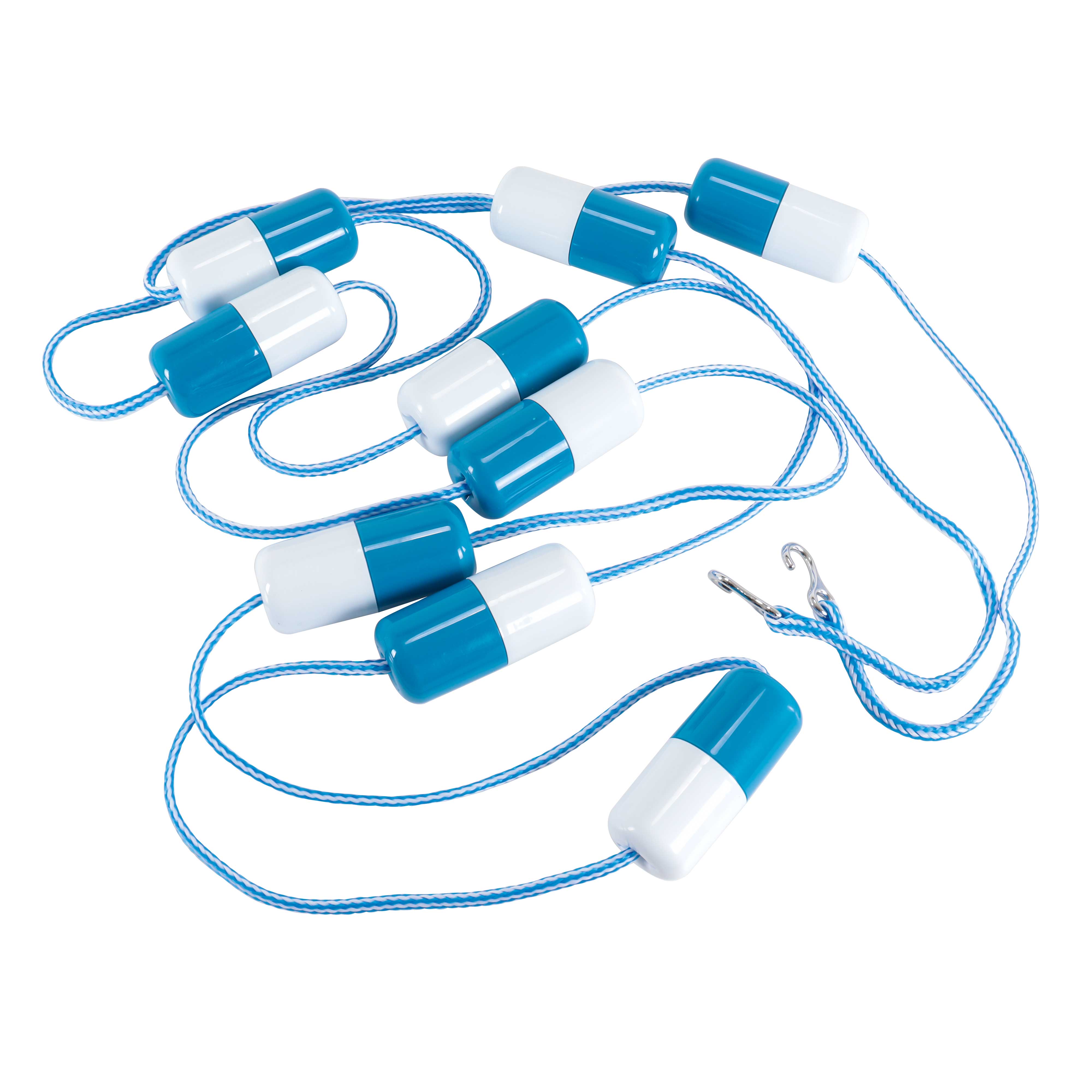 Adjustable 16-20ft Pool Safety Rope with Floating Buoys - U.S. Pool Supply for Hazardous Area Sectioning & Lane Division - Perfect for Swimming Pools, Water Parks & Backyard Safety