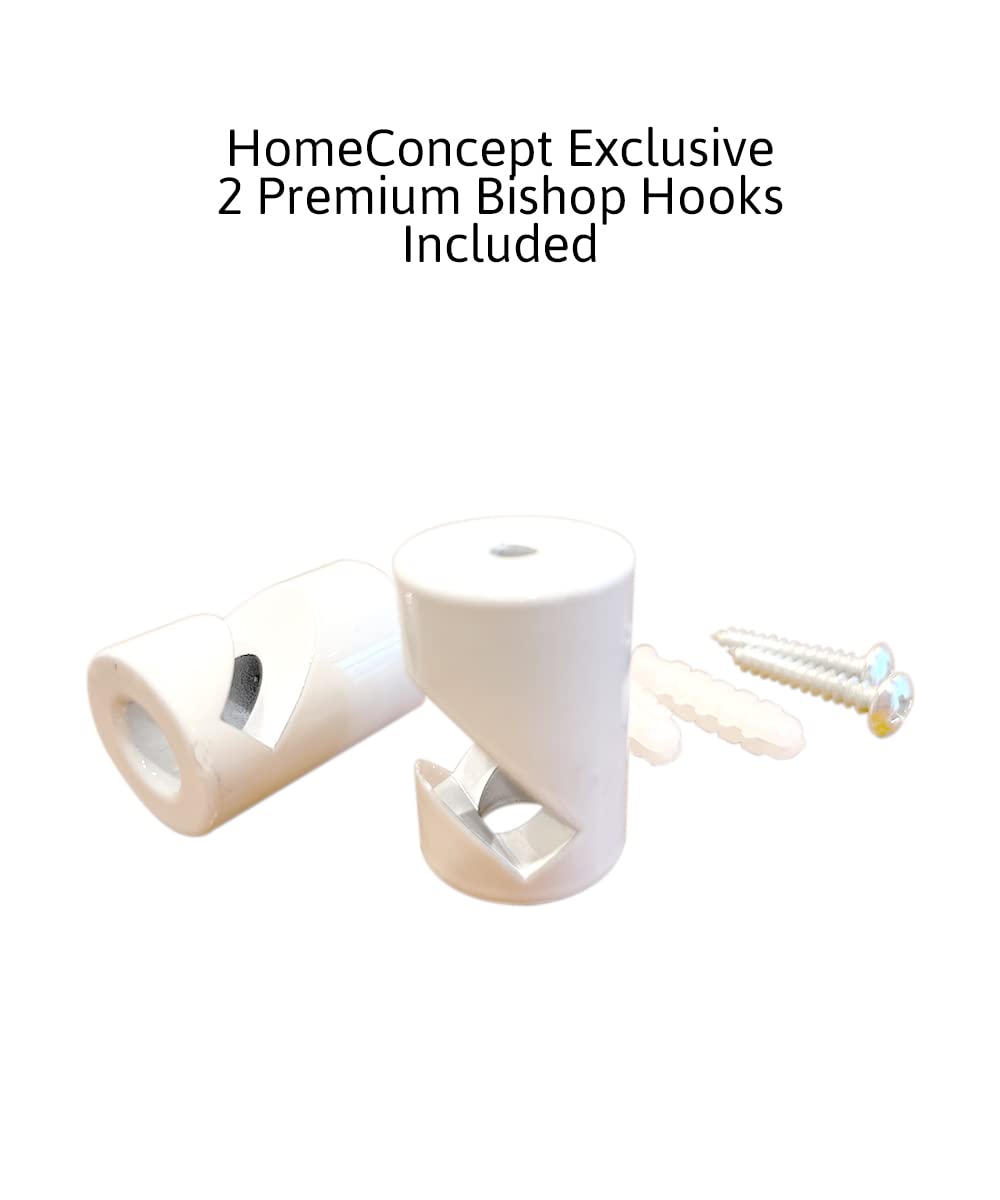 HomeConcept 2-Light Plug-in Swag Pendant with Diffuser - 14 Inch Textured Oatmeal Finish & White Cord | Perfect for Kitchen Island, Dining Room, or Bedroom Lighting