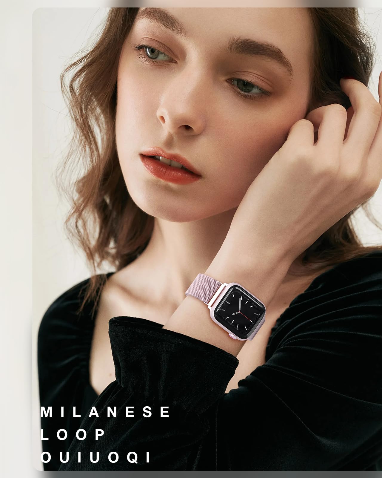 Stainless Steel Milanese Loop Band for Apple Watch 38mm 40mm 41mm - Magnetic Clasp Replacement Strap Compatible with iWatch Series 1-9 - Perfect for Workouts, Office Wear & Everyday Fashion