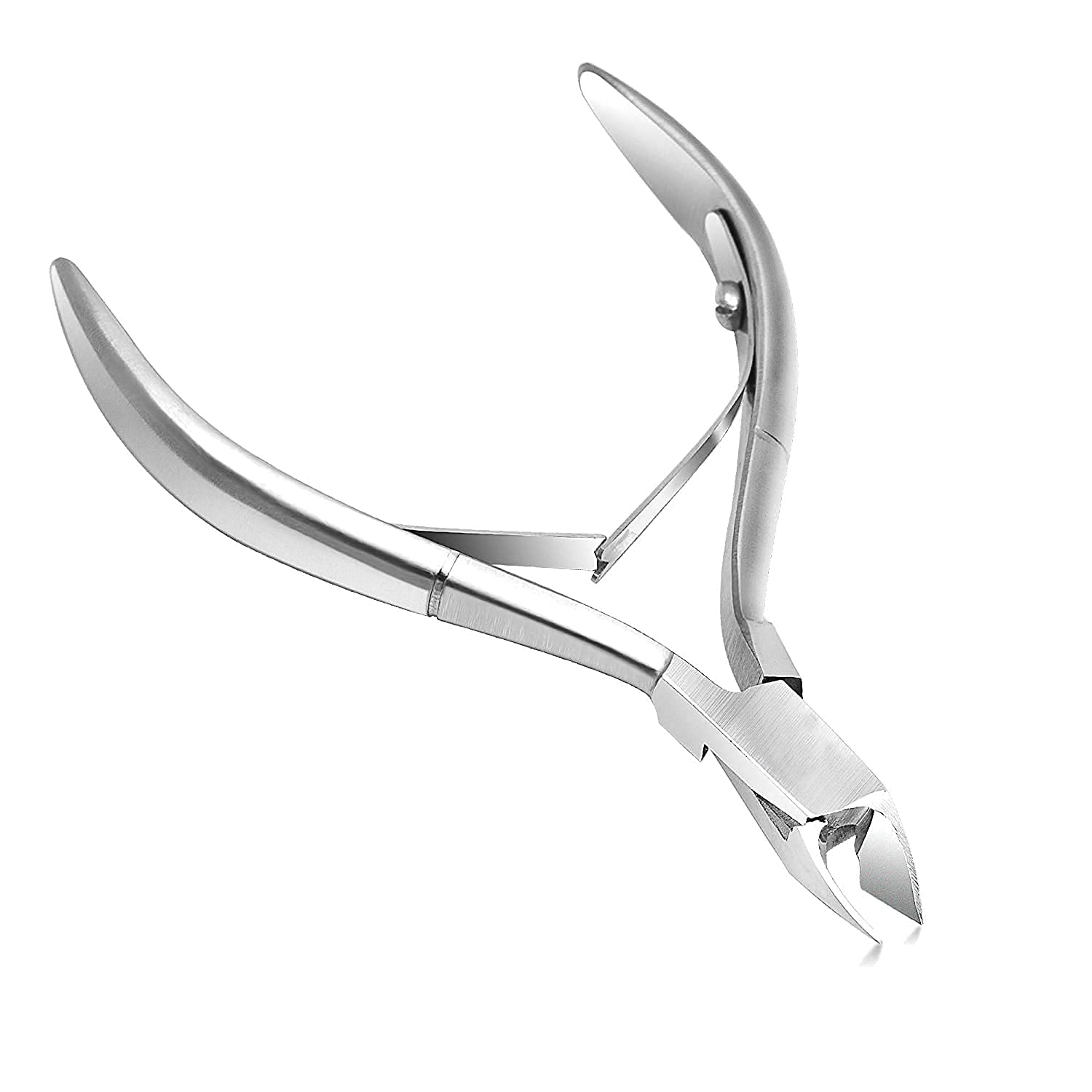 Professional Stainless Steel Cuticle Cutter & Nail Clippers for Thick Nails - Pedicure & Manicure Tools for Salon & Home Use - Perfect for Toenail & Fingernail Care, Grooming & Hygiene