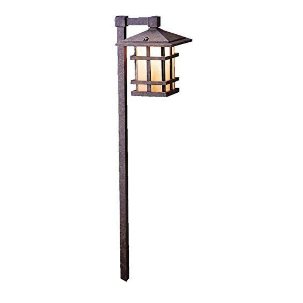 Kichler 15232AGZ 120V Cross Creek Path Light in Aged Bronze - Outdoor Landscape Lighting for Garden, Walkway, and Yard