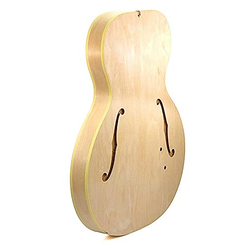 DIY Electric Jazz Guitar Kit with Maple Plywood Back & Side Panels - Perfect for Beginners, Hobbyists & Music Lovers (Great for Home Projects, Gifts & Music Education)