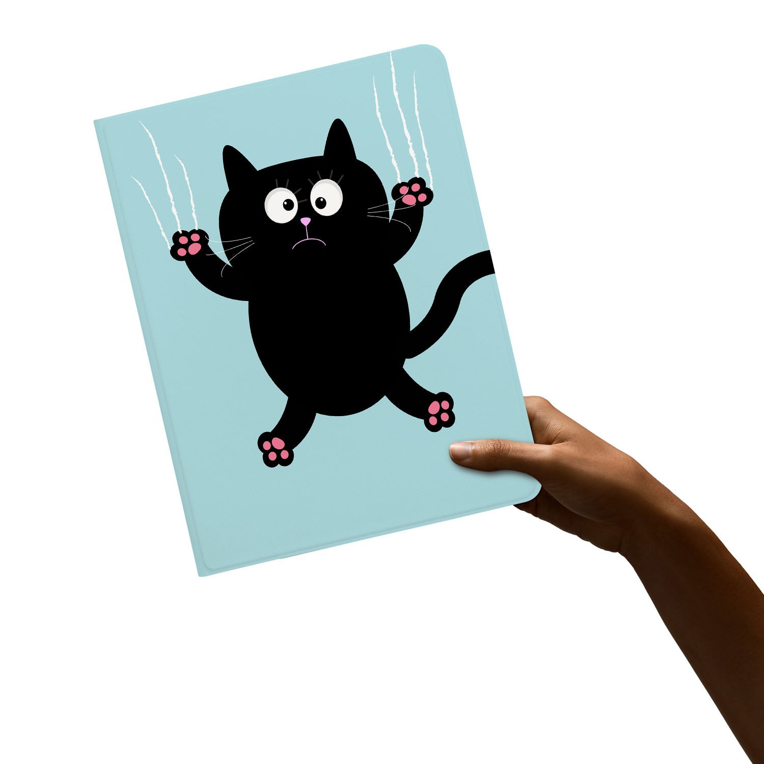 Premium iPad Folio Case with Cute Cat Design - Slim Protective Cover for iPad Pro/Air/Mini - Perfect for Work, School & Travel Accessories