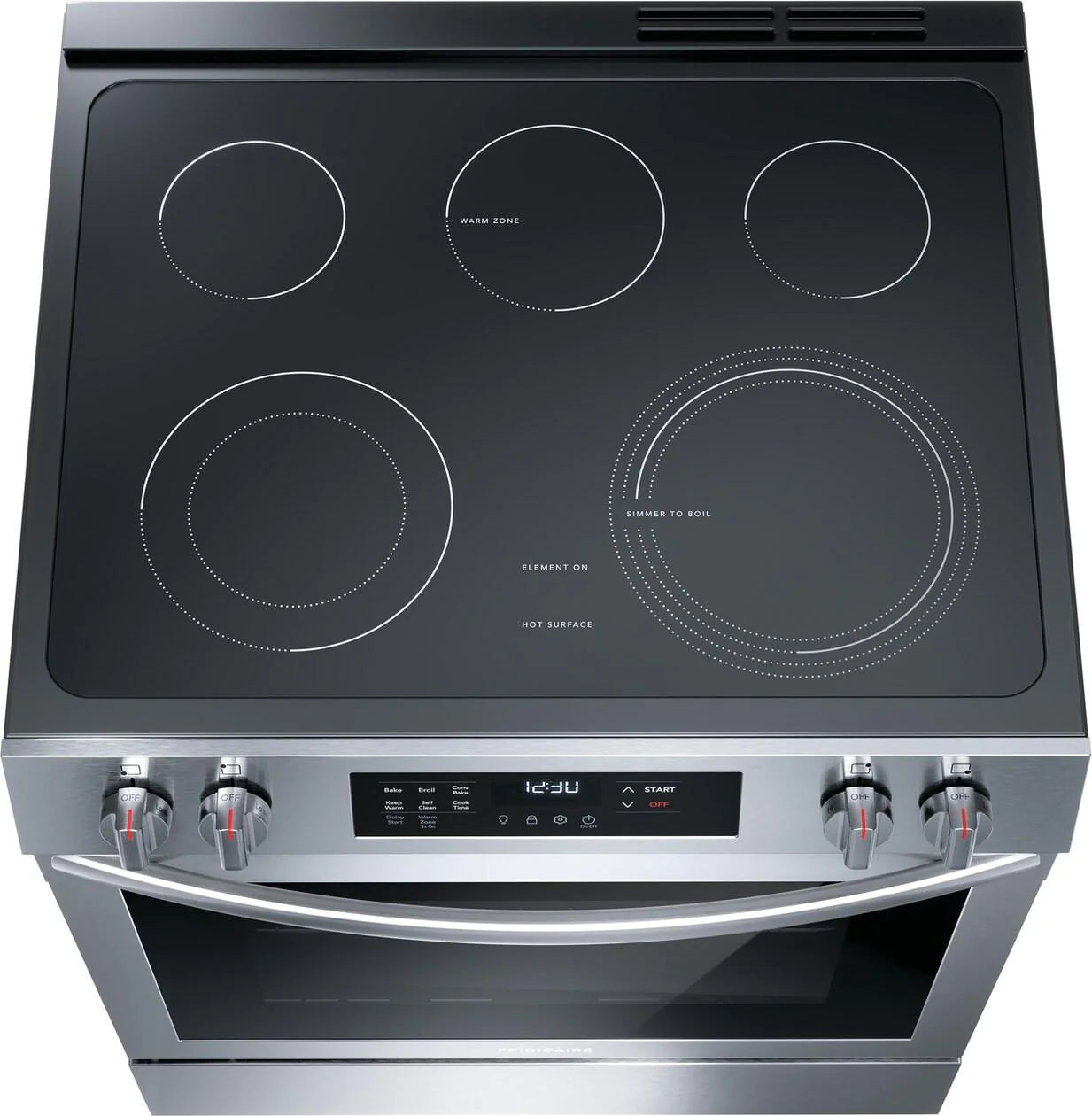 Frigidaire 30 Inch Front Control Electric Range with Convection Oven - FCFE308CAS - Perfect for Baking, Roasting & Family Cooking