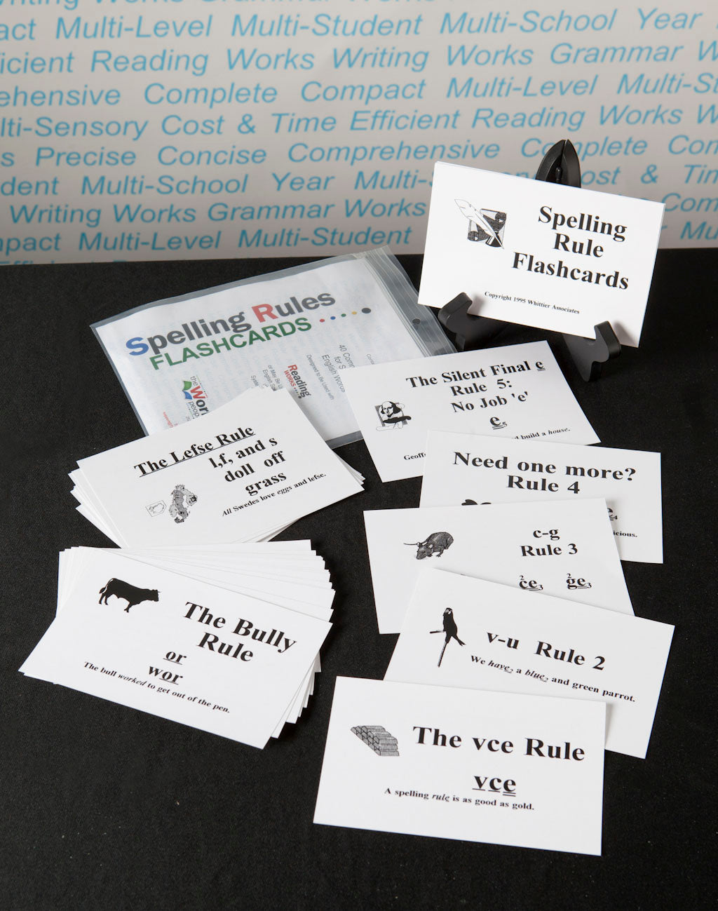 Spelling Rules Flashcards - Educational Learning Cards for Kids & Adults | Perfect for Classroom, Homeschool & Study Sessions