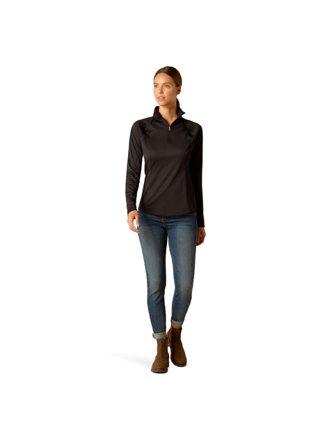Ariat Sunstopper 3.0 1/4 Zip Performance Pullover - UPF 50+ Sun Protection Shirt for Outdoor Activities, Hiking & Golf