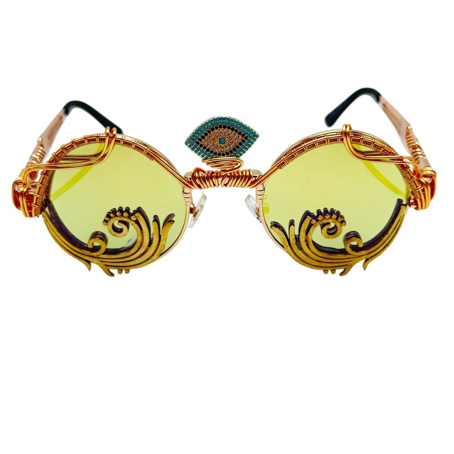 EYE OF THE SUN Limited Edition Sunglasses - Premium UV Protection Fashion Shades for Men & Women - Perfect for Beach, Driving & Outdoor Activities