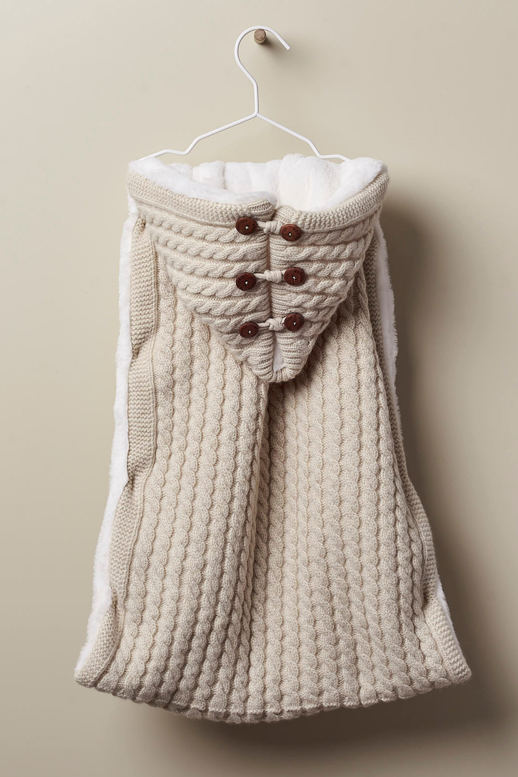 Luxury Cashmere Teddy Bear Pram Nest - Soft & Cozy Baby Stroller Blanket for Newborns | Perfect for Strollers, Car Seats & Cribs | Premium Gift for Baby Showers