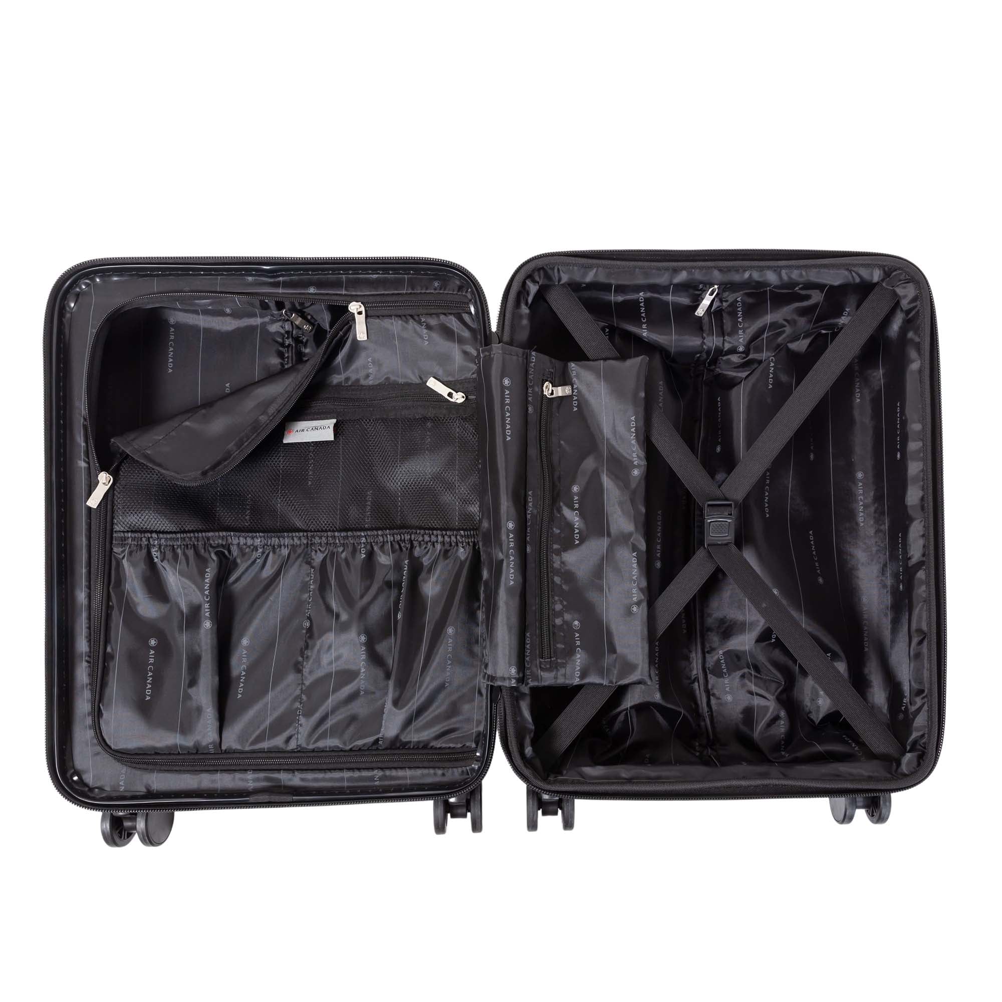 Air Canada Milan Carry On Hardside Expandable Luggage - Lightweight Spinner Suitcase for Travel, Business Trips & Weekend Getaways
