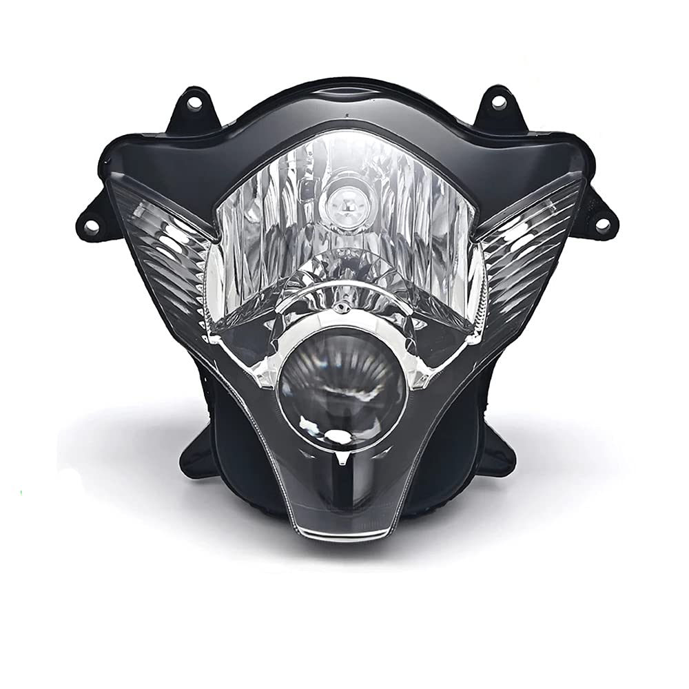 Suzuki GSXR 600 GSXR750 2006-2007 Motorcycle Headlight Assembly - Sport Fairing Headlight Housing & Front Lamp Replacement for Improved Visibility (Perfect for Night Riding & Street Racing)