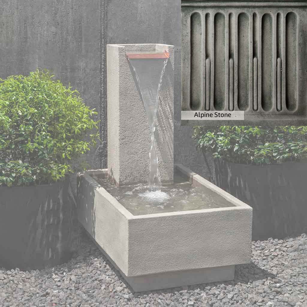 Campania International Falling Water Fountain IV - Outdoor Garden Waterfall Feature for Patio, Yard, and Landscape Decor