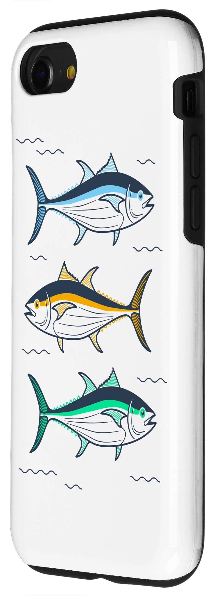 Premium Tuna Fish Design Shockproof Case for iPhone SE (2020) / 7 / 8 - Slim Protective Phone Cover with Anti-Slip Grip | Perfect for Outdoor Activities, Travel & Daily Use