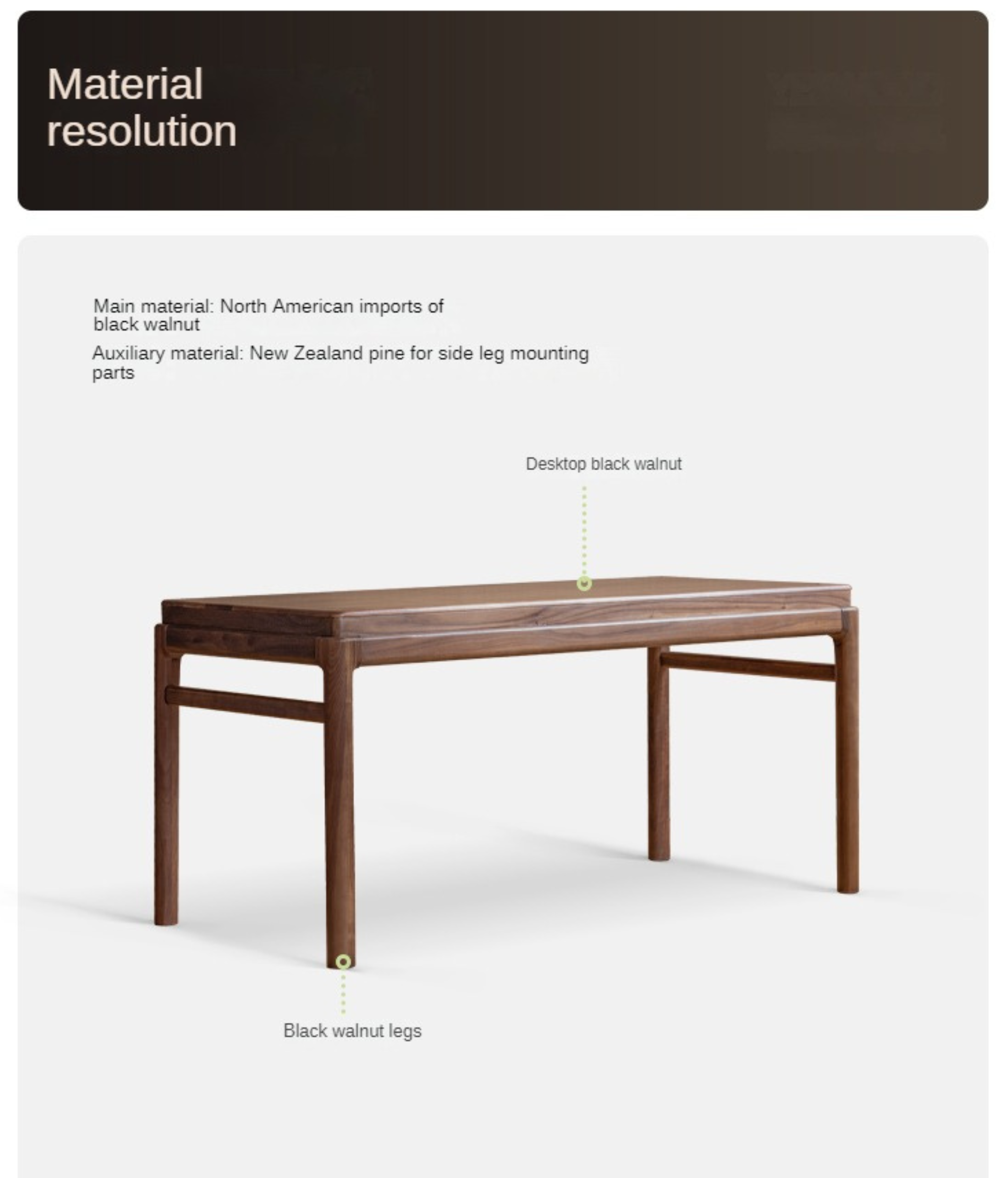 Premium Black Walnut Solid Wood Tea Table - Handcrafted Rustic Coffee Table for Living Room, Perfect for Tea Ceremony, Reading Nook & Cozy Home Decor