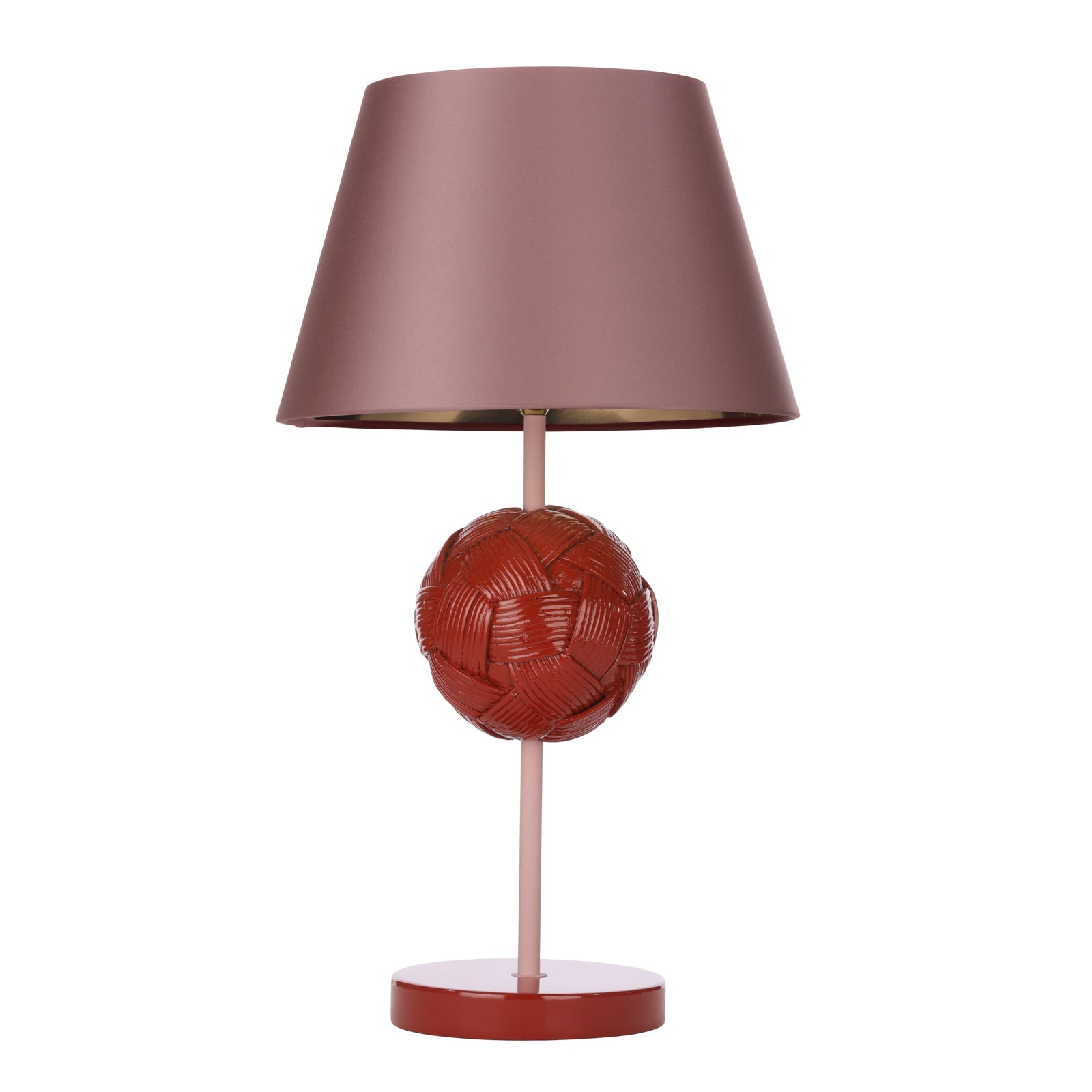 Bodkin Table Lamp - Persian Blue & Coconut/Strawberry & Blush Pink Base - B22 Socket - Modern Home & Office Lighting for Bedroom, Living Room, Study
