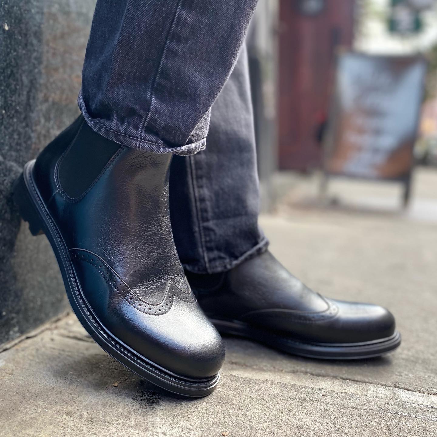 Novacas Andy Black Chelsea Boots for Men - Stylish & Comfortable Ankle Boots for Casual Wear, Work & Outdoor Activities