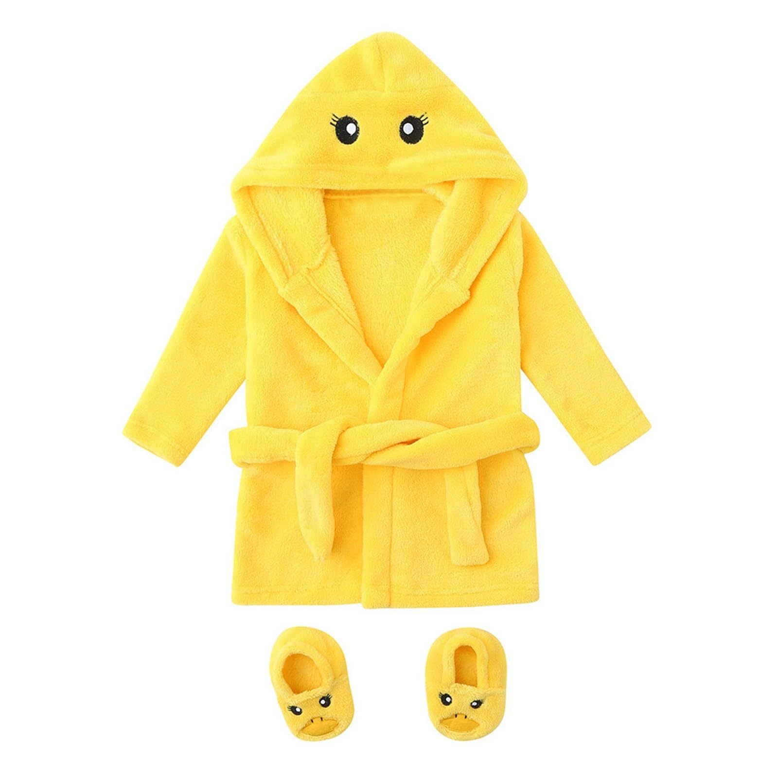 Baby Boy Clothes 3-6 Months - Soft Flannel Hoodie Sleepwear Set with Footies & Matching Bathrobe | Cozy Infant Outfits for Newborns | Perfect for Nursery, Photo Shoots & First Outings