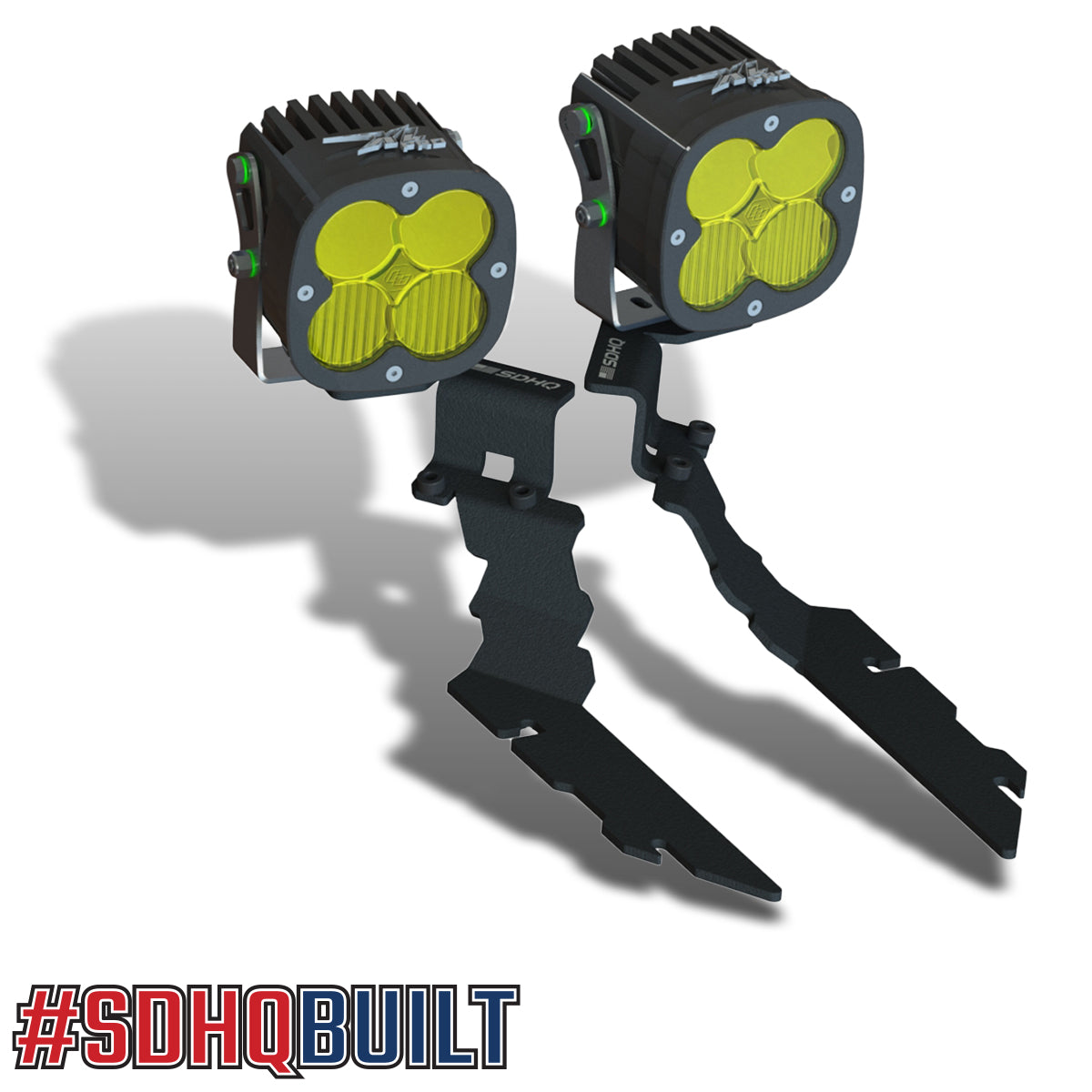 SDHQ Built A-Pillar Light Mounts for 2021-2024 Ram 1500 TRX & RHO | Off-Road LED Light Brackets | Perfect for Night Driving & Off-Road Adventures