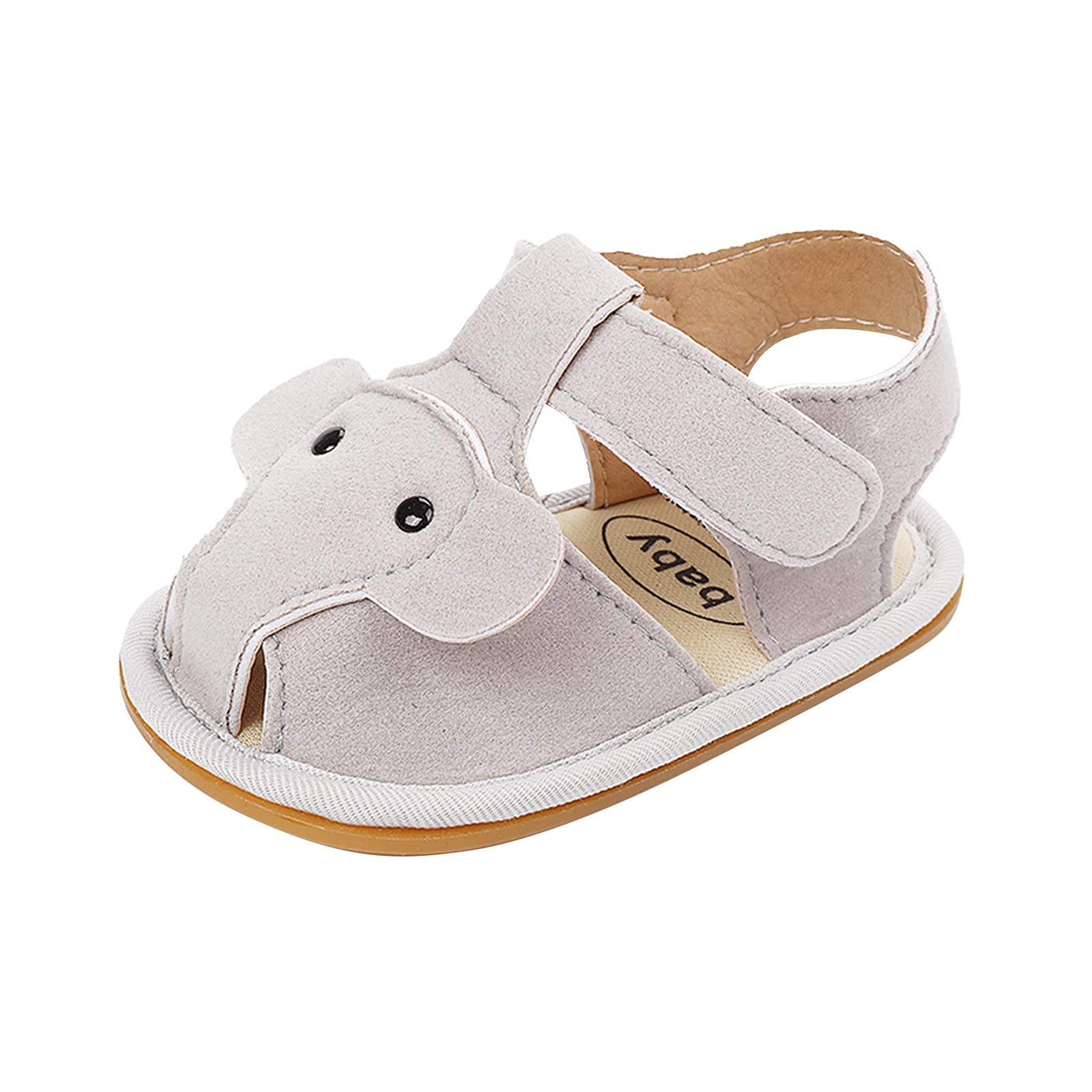 Non-Slip Baby Booties for Toddlers - Soft Elephant Design Summer Prewalker Shoes for Boys & Girls - Perfect for Beach, Indoor Play & First Steps