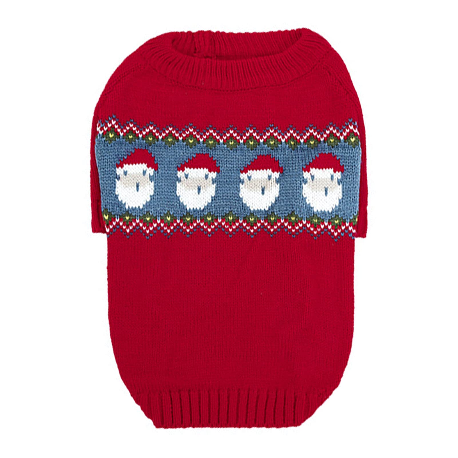 HEVIRGO Pet Sweater for Small Dogs - Knitted Stripes Pullover, Soft & Warm Winter Dog Clothes, Christmas Outfit for Cats & Puppies | Perfect for Fall, Winter & Holiday Cosplay