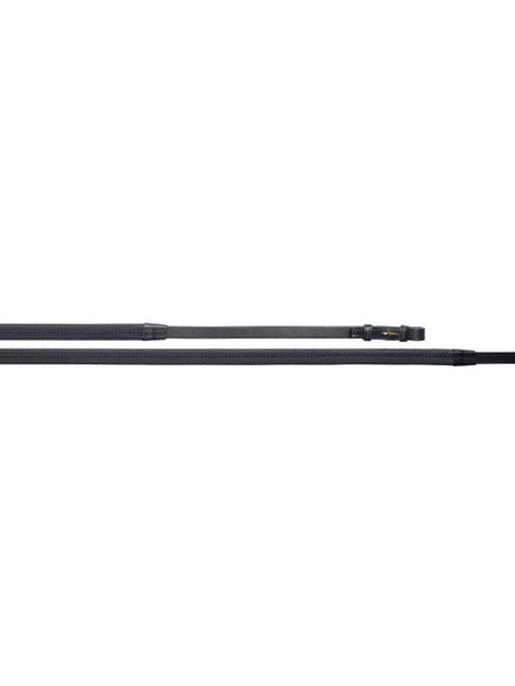 Jeffries Falcon Rubber Reins - Premium Equestrian Horse Riding Reins for Training & Show Jumping - Durable Non-Slip Grip for English & Western Riding Styles