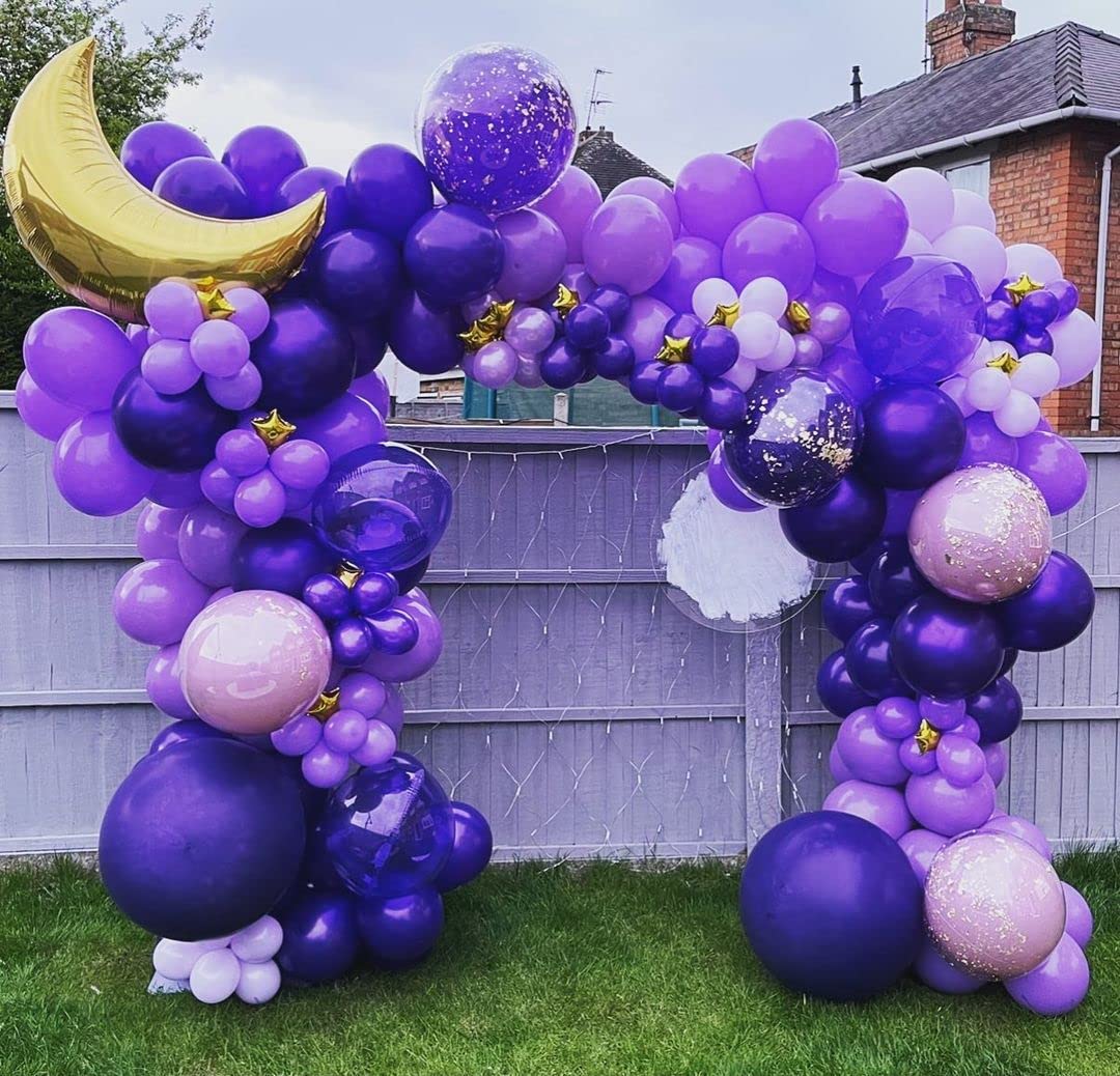 Eid Mubarak Party Decoration Balloon Garland Set - Latex Balloons for Eid Celebrations, Birthday Parties & Festive Events - Perfect for Home Decor, Islamic Holidays & Family Gatherings