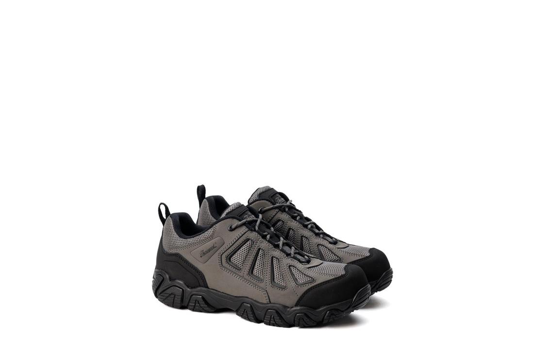 Crosstrex Series SD Ox Hiker Composite Toe Work Shoes for Men - Grey & Black - Lightweight Safety Boots for Construction, Hiking & Outdoor Work
