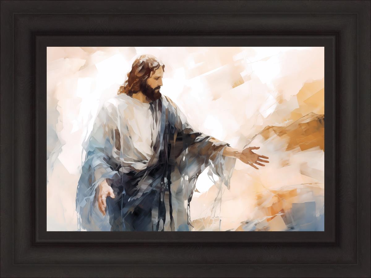 Come Unto Me By Gabriel Heaton - Inspirational Christian Wall Art for Home & Church Decor | Perfect for Living Room, Bedroom & Office