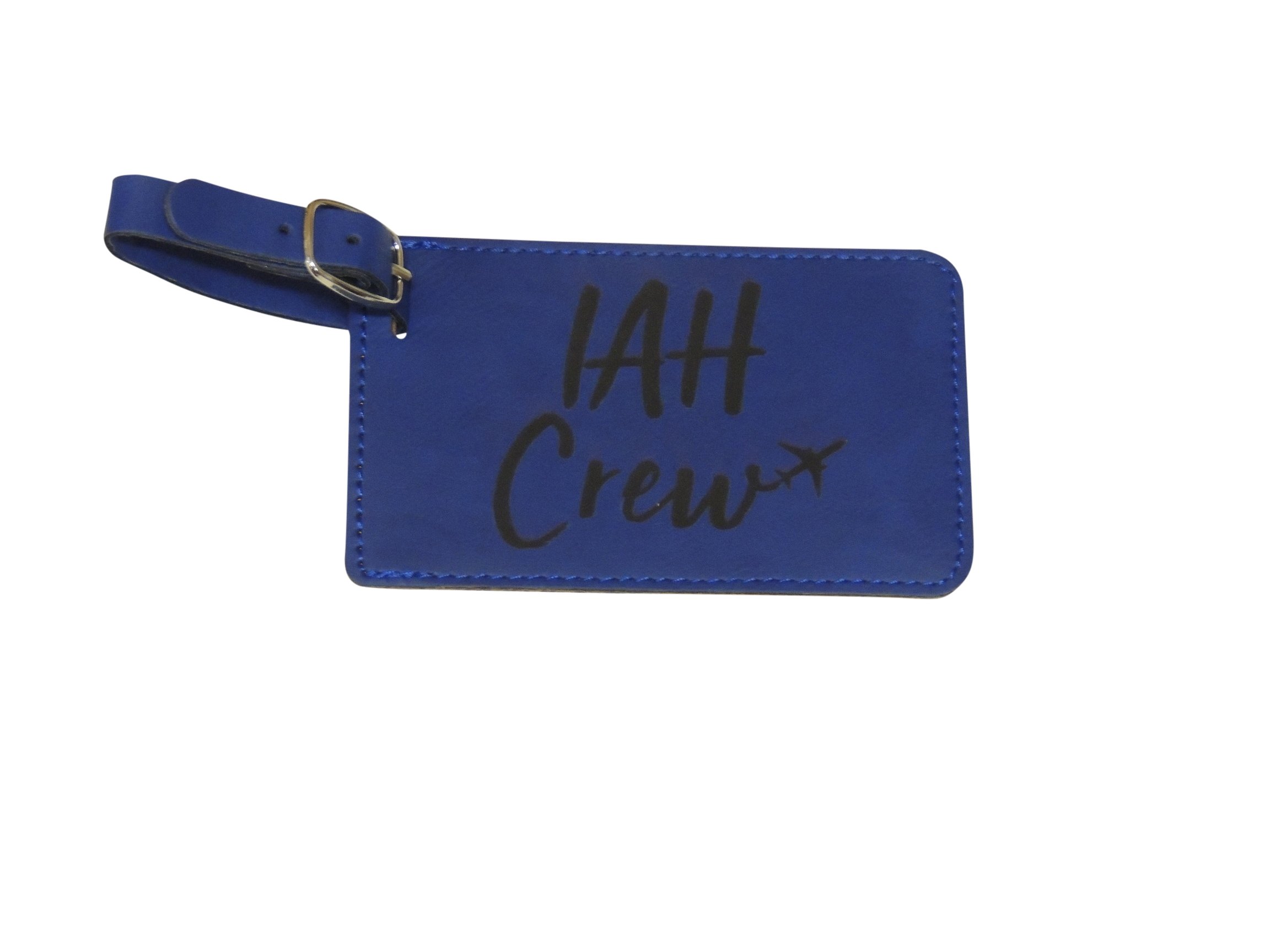 Houston Crew Base Luggage Tags for Flight Attendants - IAH Airport Crew Base - Set of 2 Durable ID Tags - Perfect for Airline Staff, Travel Professionals & Frequent Flyers