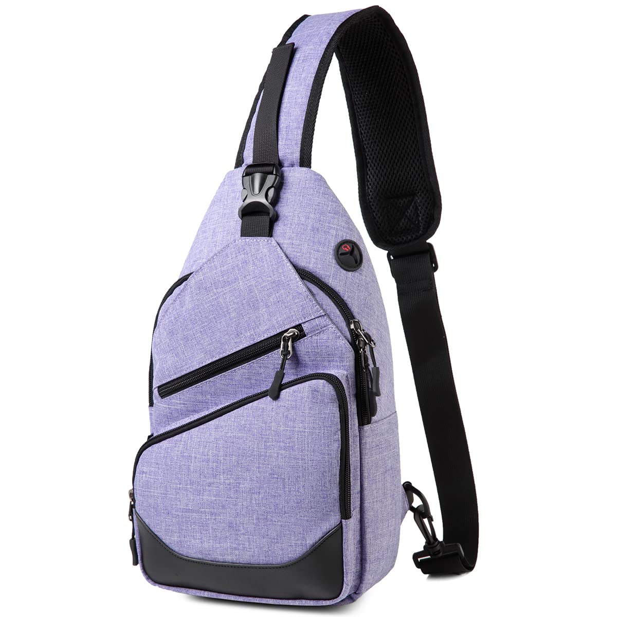 VASCHY Unisex Sling Bag - Adjustable Crossbody Shoulder Backpack for Men & Women - Perfect for Hiking, Travel, Outdoor Adventures & Daily Commute