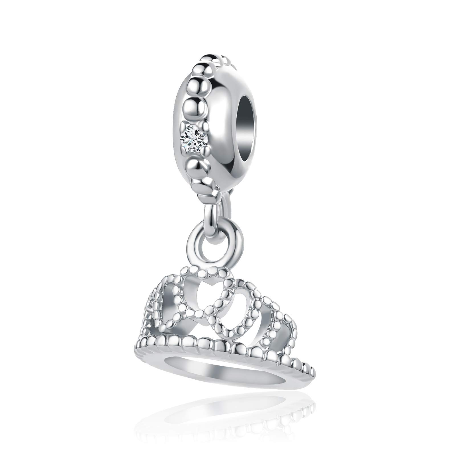 DWJSu Elegant Crown Charm Pendant for Women's Jewelry - Perfect for Bracelets, Necklaces & DIY Accessories | Gift Idea for Birthday, Anniversary & Special Occasions