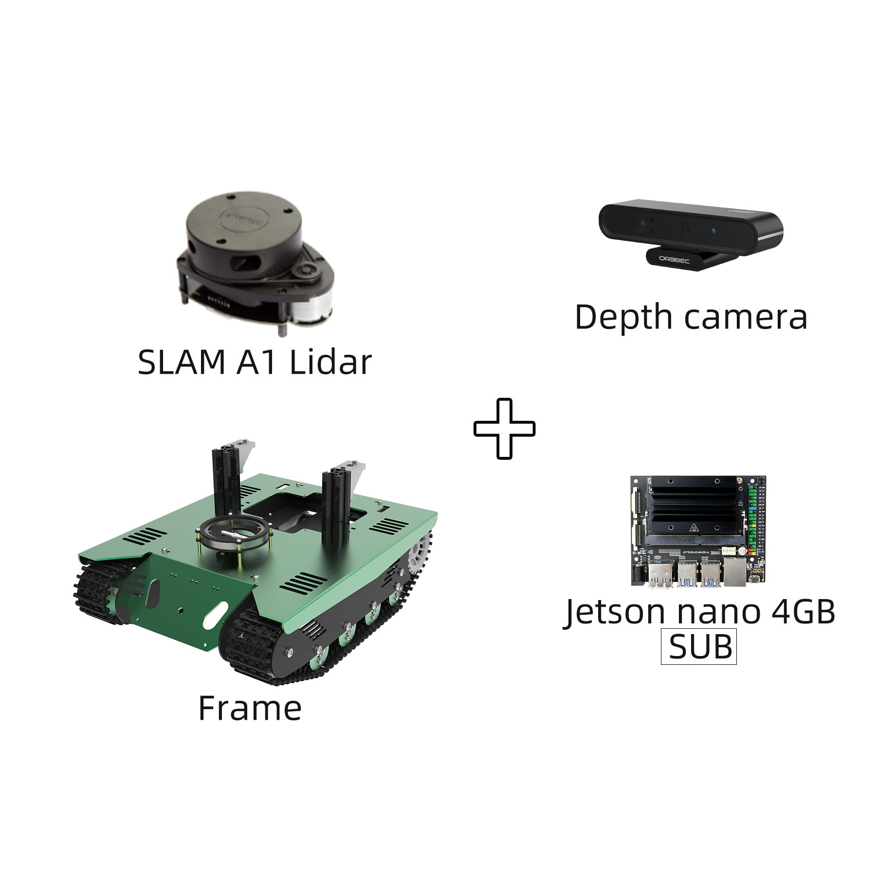 Transbot ROS Robot with Lidar & Depth Camera - Python Programming for Jetson NANO 4GB (B01/SUB) | AI Development, STEM Learning & Autonomous Navigation Projects