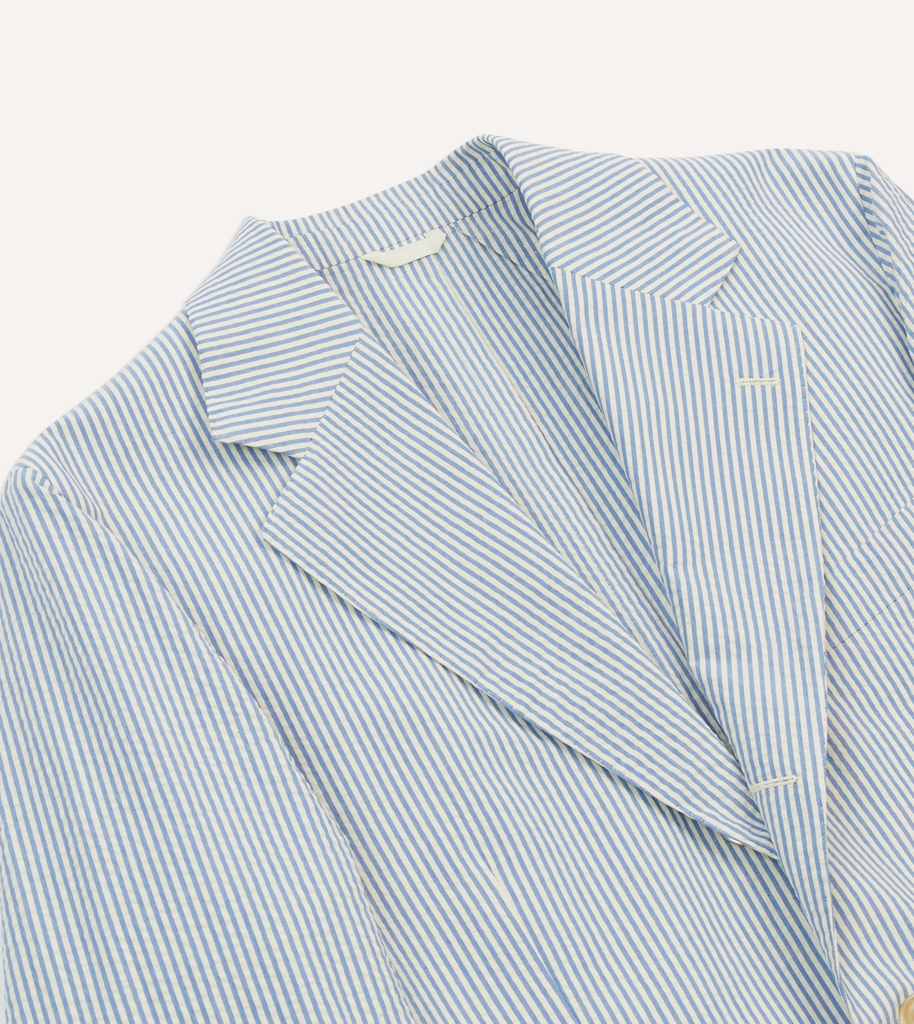 Premium Seersucker Cotton Tailored Jacket for Men - Lightweight Summer Blazer with Breathable Fabric - Perfect for Weddings, Business Casual & Outdoor Events