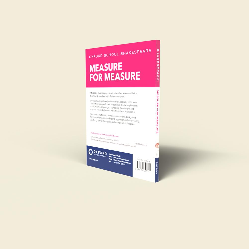 Measure for Measure: Oxford School Shakespeare Series - Classic Literature Study Guide for High School & College Students | Perfect for Classroom Learning & Book Clubs