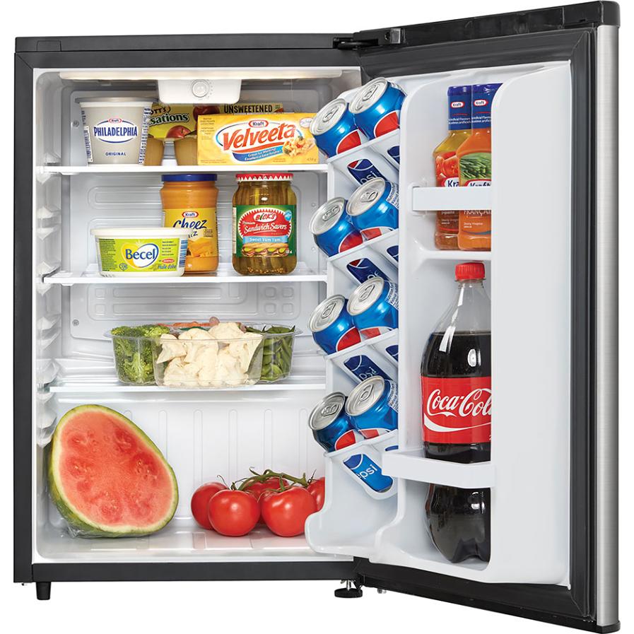 Danby 2.6 cu ft Compact Refrigerator 18 Inch Wide - Energy Efficient Mini Fridge for Dorm, Office, Bedroom or Apartment - DAR026A2BSLDB