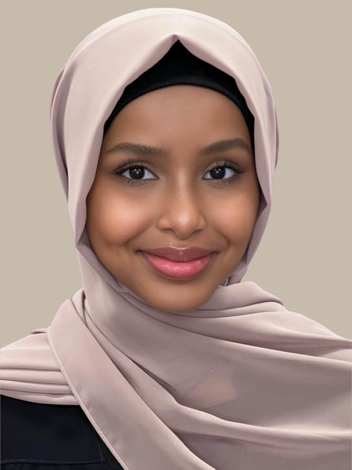 Luxury Chiffon Hijab Cedar - Elegant Muslim Scarf for Women, Soft Breathable Lightweight Shawl - Perfect for Daily Wear, Prayer, and Special Occasions