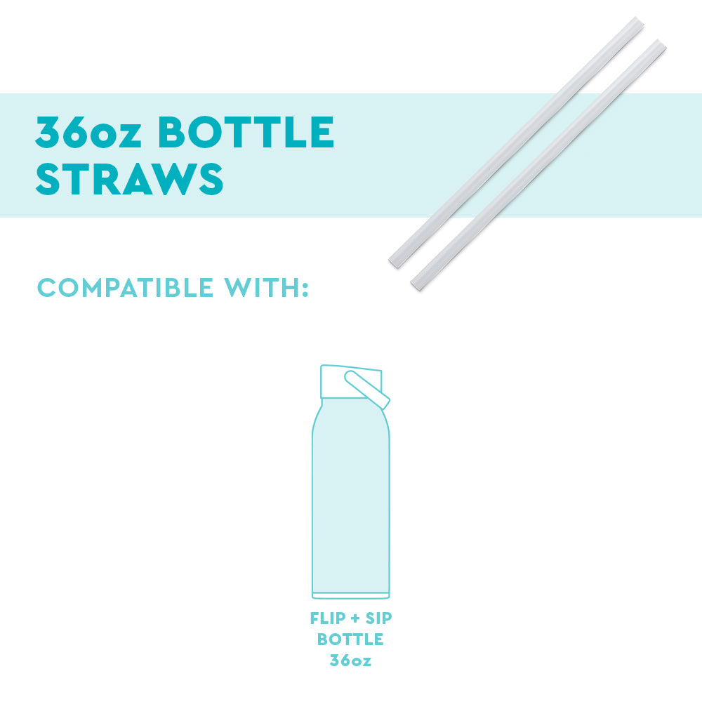 2 Pack Replacement Straws for 36oz Water Bottles - Durable & BPA-Free Drinking Straws for Sports, Gym, Hiking, and Outdoor Activities