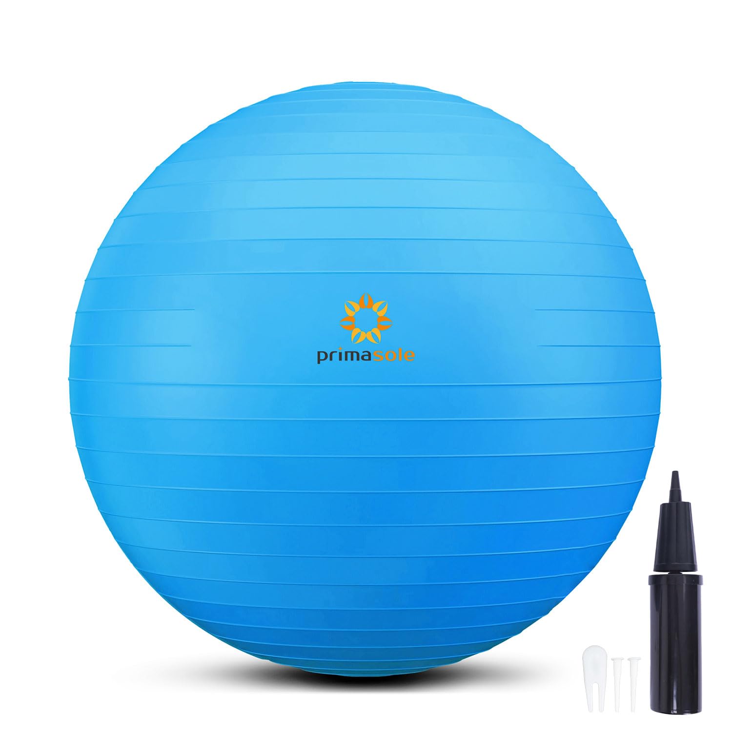Primasole Exercise Ball for Balance, Stability, Fitness, Yoga & Pilates - Anti-Burst Gym Ball for Home, Office & Pregnancy Workouts - Perfect for Core Training, Physical Therapy & Birthing Ball Chair