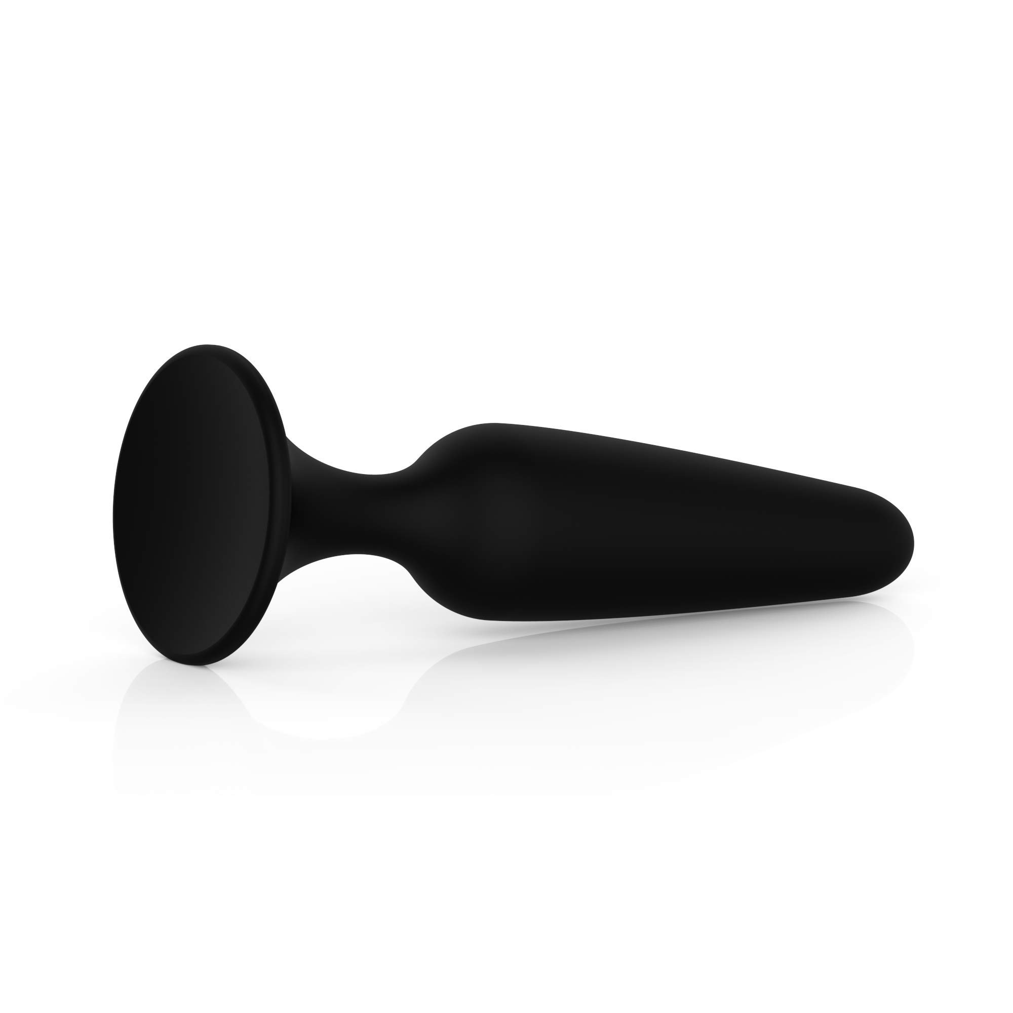 Silicone Anal Butt Plug Trainer for Men & Women - Prostate Massage Adult Sex Toy, Black Small Size - Perfect for Beginners, Couples Play & Solo Pleasure