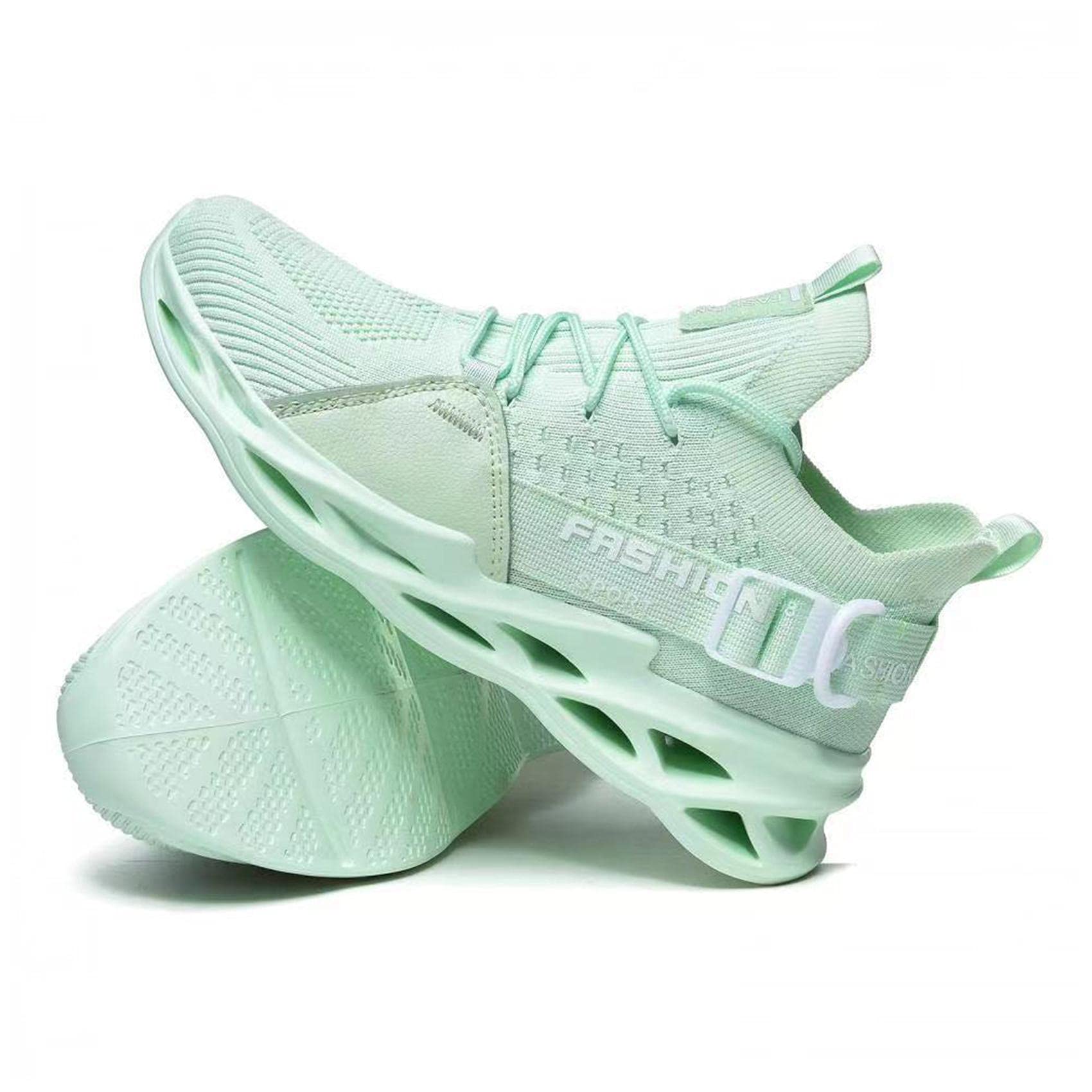 Men's Running Shoes - Lightweight Gym & Walking Sneakers for Sports, Casual Wear, Tennis & Weightlifting - Slip-Resistant Nursing & High Jump Shoes for Active Lifestyles