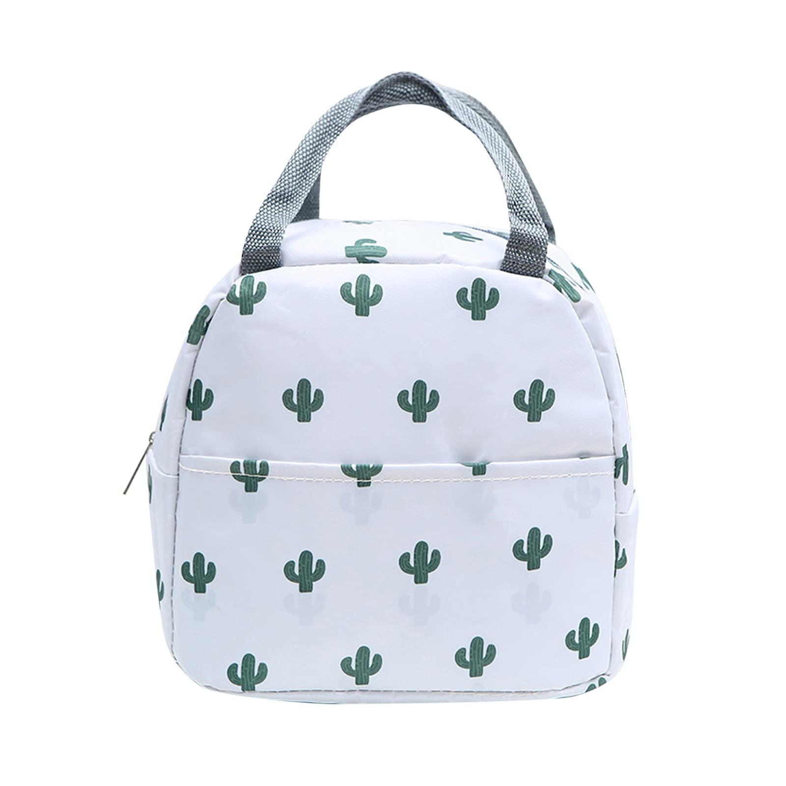 Insulated Reusable Lunch Box for Women & Men - Leakproof Cooler Bag with Plastic Liner for Work, Picnic, Travel & Outdoor Activities - Cute & Stylish Design