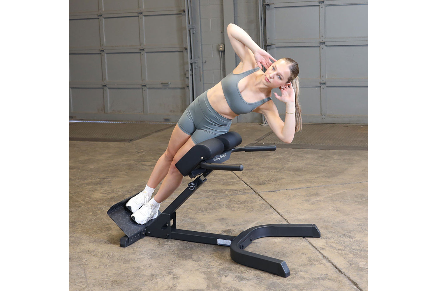 Body Solid 45 Degree Ab/Back Hyperextension Bench - Home Gym Equipment for Core Strength Training & Lower Back Workouts - Perfect for Home Fitness & Strength Training Routines