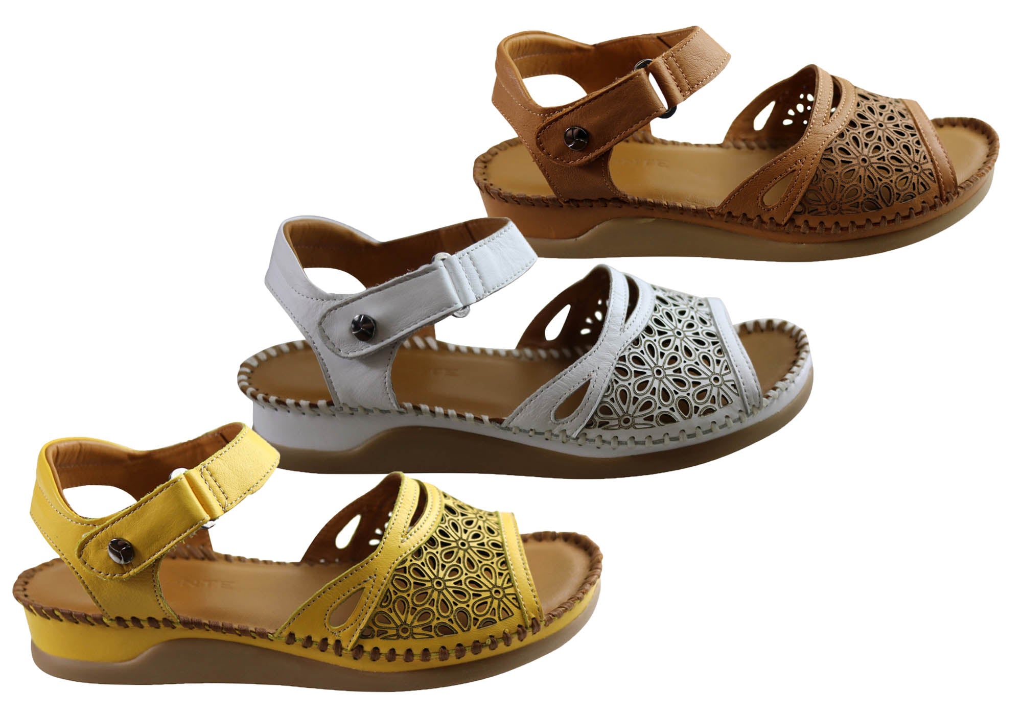 Orizonte Noble Women's European Comfortable Leather Sandals - Stylish Summer Walking Shoes for Beach, Vacation & Casual Outings