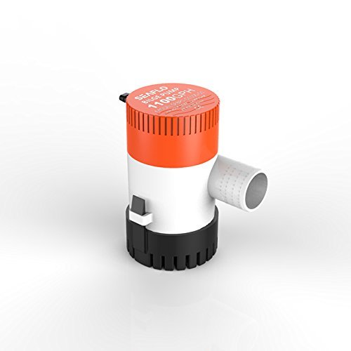 LIGHTEU® 12V DC 1100GPH Non-Automatic Bilge Pump, Submersible Water Pump for Marine Boats, Yachts, Caravans & Outdoor Garden Use - SFBP1-G1100-01 | Ideal for Flood Control, Pool Draining & Emergency Water Removal