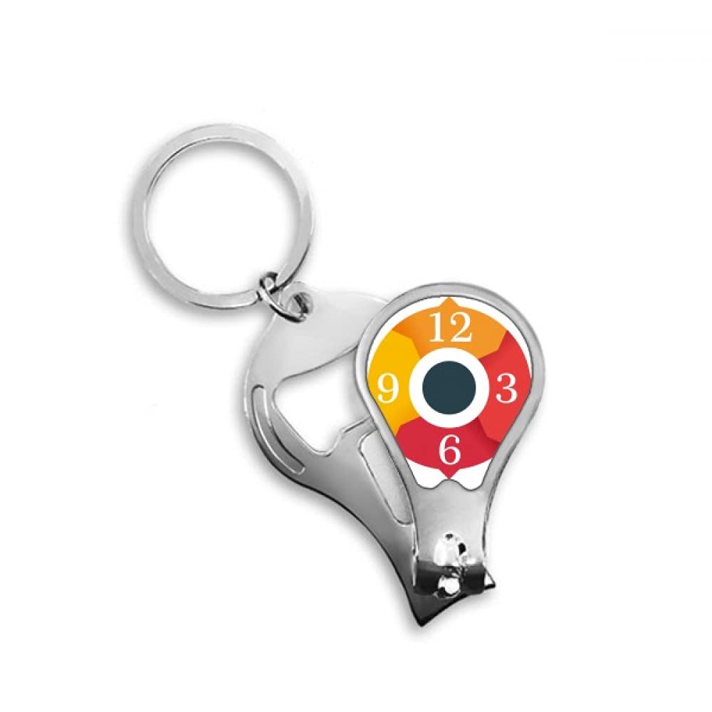 Premium Stainless Steel Nail Clipper with Keychain - Portable Fingernail Cutter & Opener Tool for Travel, Gym, Office, and Everyday Carry (EDC)