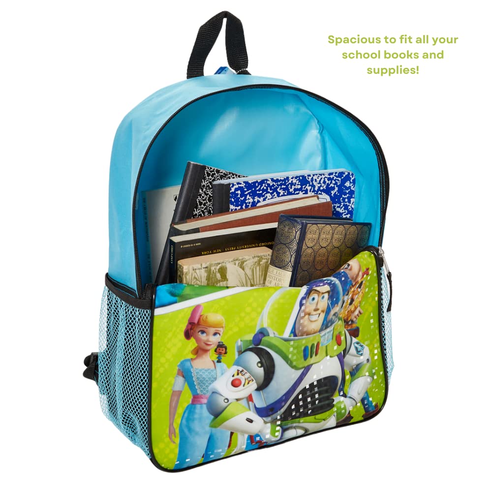 RALME Pixar Toy Story Kids Backpack Set - 16 Inch School Backpack with Lunch Bag & Water Bottle | Perfect for School, Travel & Disney Theme Park Adventures