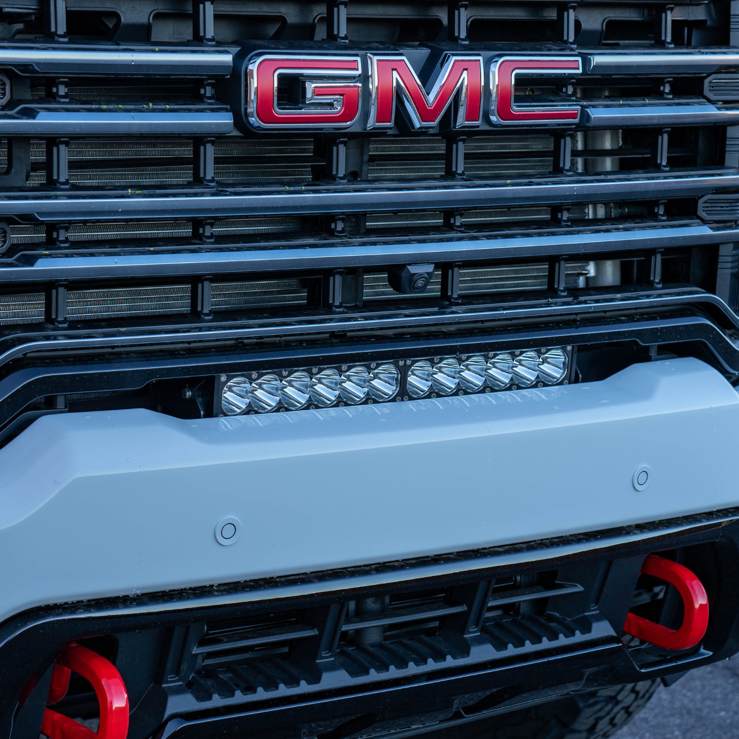 2023 GMC 2500/3500 Heavy Duty SDHQ Built OEM Bumper LED Light Bar Mount Kit - Off-Road Lighting Upgrade for Trucks, Perfect for Night Driving & Adventure Camping