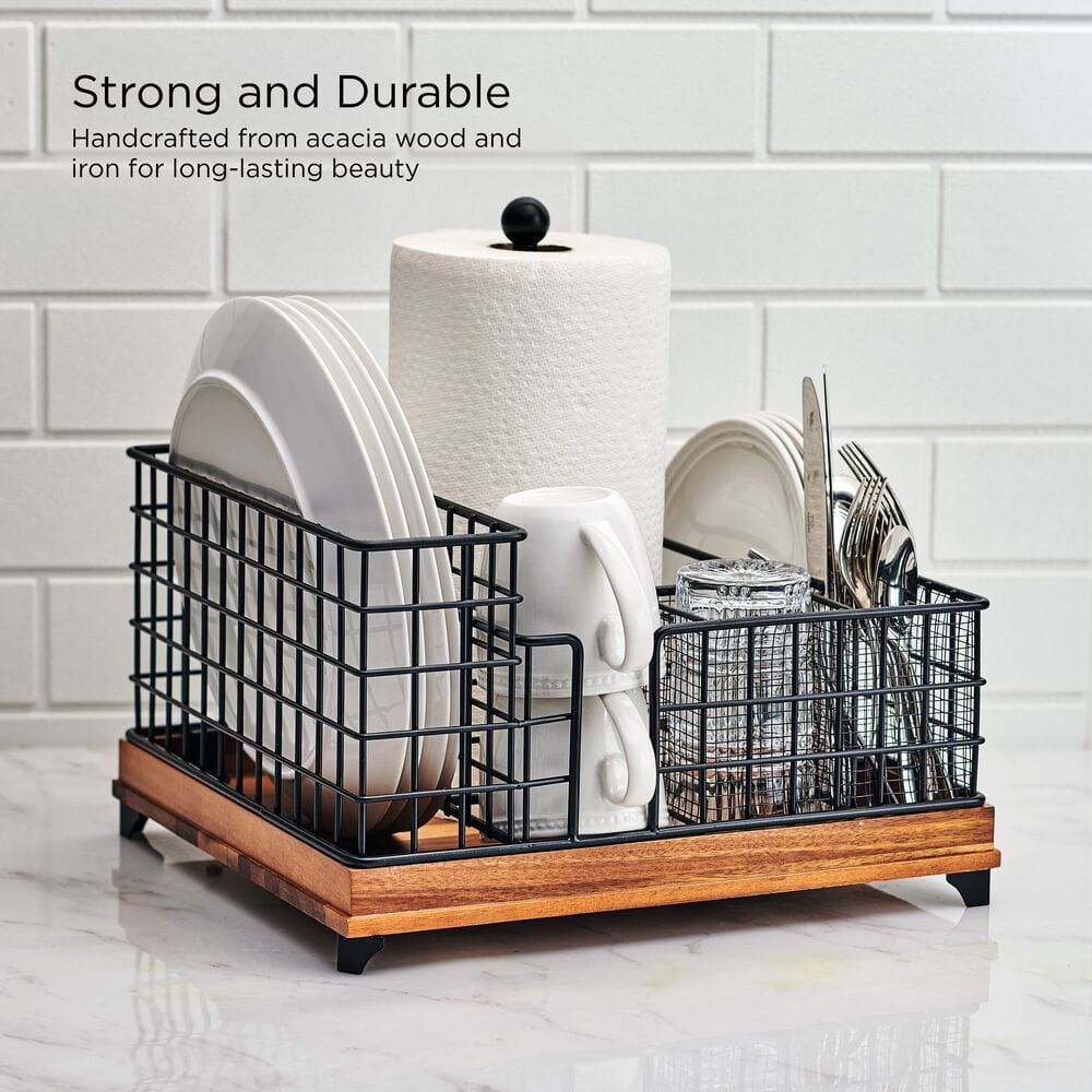 Portable Grid Hostess Picnic Storage Caddy Organizer - Foldable Outdoor Picnic Basket for Camping, Beach, and Party Supplies - Perfect for Picnics, BBQs, and Tailgating